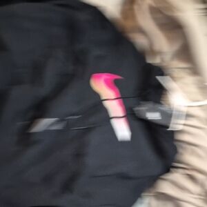 Nike Black Sweater with Pink Logo